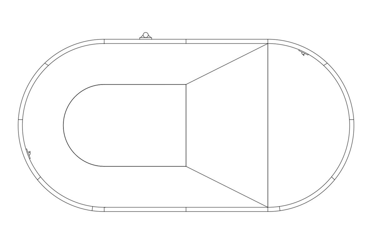 OVAL pool shape drawing